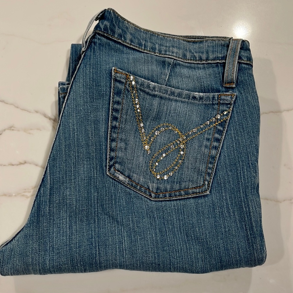Bebe Vintage Rhinestone Jeans